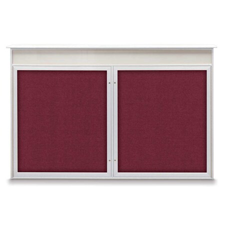 United Visual Products Open Faced Traditional Corkboard, 96x48" UV647A-GOLD-PUMICE